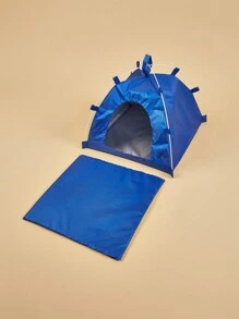 1 件可爱宠物帐篷，防水可折叠，户外宠物用品，带垫的宠物屋，适用于狗、猫和小型宠物 - 彩色 - 查看 8