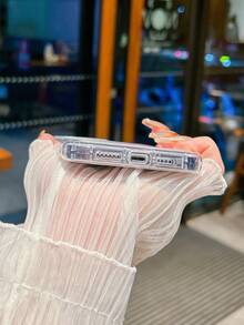 Ốp điện thoại TPU trong suốt chữ cái tiếng Anh thời trang & họa tiết trái tim Tương thích với IPhone 15, 14, 13, 12, 11, Pro Max, XS, XR, 8, 7 Plus - Trong sáng - Xem 4