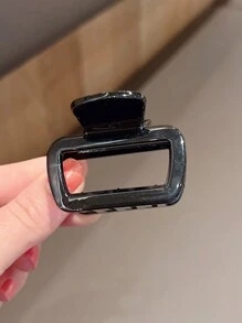 Set de 5 pinzas de plástico para el cabello de mujer de 2 pulgadas con degradado de colores negro, blanco, gris y estampado de leopardo. Accesorio de moda adecuado para la vida diaria, maquillaje, combinación de atuendos, garras de orejas de leopardo, pinzas para el cabello, pinzas para el cabello, sujetadores para el cabello, recogedor de cabello, elegante, útiles escolares, accesorios de cabello de otoño e invierno para mujer para vacaciones - Multicolor - Ver 4