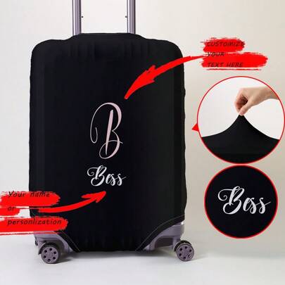 Custom Suitcase Cover 18-32 Inch Flexible Suitcase Cover For 18- To 32-Inch Suitcases Personal Custom Suitcase Cover Custom Name Pattern Scratch-Proof Protector Suitcase Protector Suitcase Cover Protective Cover Dustproof Cover Trolley Suitcase Dustproof Cover Travel Accessories Shop Back To School