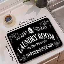 1pc Washer And Dryer Top Cover Pad, Drying Mat, Anti-Slip Laundry Machine Dust Cover, Kitchen Dish Mat, Suitable For Sink Area- Washer, Dryer, Anti-Skid Floor Mat, Bathroom Supplies, Laundry Room Supplies - Laundry Room - View 16