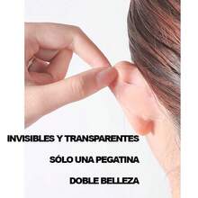 12 Piezas Juego De Cintas Para Arreglar Orejas, Pegatinas Para Orejas De Elfo, Artefactos De Soporte Para Orejas, Cinta De Doble Cara Para Arreglar Orejas, Hacer Que Tu Cara Parezca MáS PequeñA Y Almohadillas Con Alcohol Para Limpiar Tus Orejas Incluidas. - Rosa - Ver 3