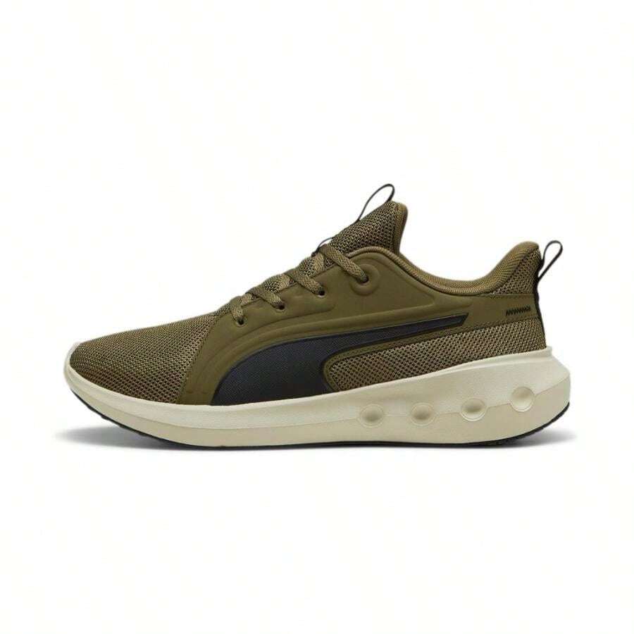 Puma Men's SOFTRIDE Carson Running Shoes - Olive/black/desert Dust - View 1