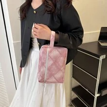 Un sac de maquillage portable haute gamme de grande capacité, sac de rangement imperméable pour cosmétiques