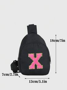 1 件儿童 26 个字母卡车司机帽和斜挎包，时尚休闲帽，适合男孩女孩返校日常穿着 - 彩色 - 查看 5