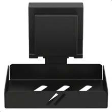 Wall-Mounted Soap Dish Soap Holder With Suction Cup Black F.Max - 黑色 - 查看 6