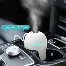 250ml Creative Mini Y-Shaped Humidifier, USB Powered Quiet 7-Color Light Humidifier For Car, Desktop, Home, Office, Suitable For Small Spaces And Dry Air - Pink - View 8