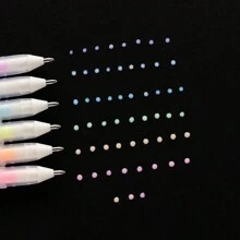 1/2 penne adesive colorate a pois, penna adesive a pois per ragazze, penna adesive a pois dedicata all'agenda, penna adesive a pois ad asciugatura rapida e senza traccia, colla colorata per il fai da te per studenti, piccola penna adesive alla moda per lavori artigianali, applicazione precisa, adesione salda, non sporca, non appiccica, facile da pulire, asciugatura rapida in 20 secondi, adatta per scrapbooking, artigianato, decorazione di biglietti, forniture per il fai da te scolastico, ecc.