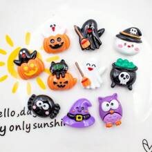 Set de 5 imanes de refrigerador para decoración de cocina de la serie de Halloween con calabaza y calavera