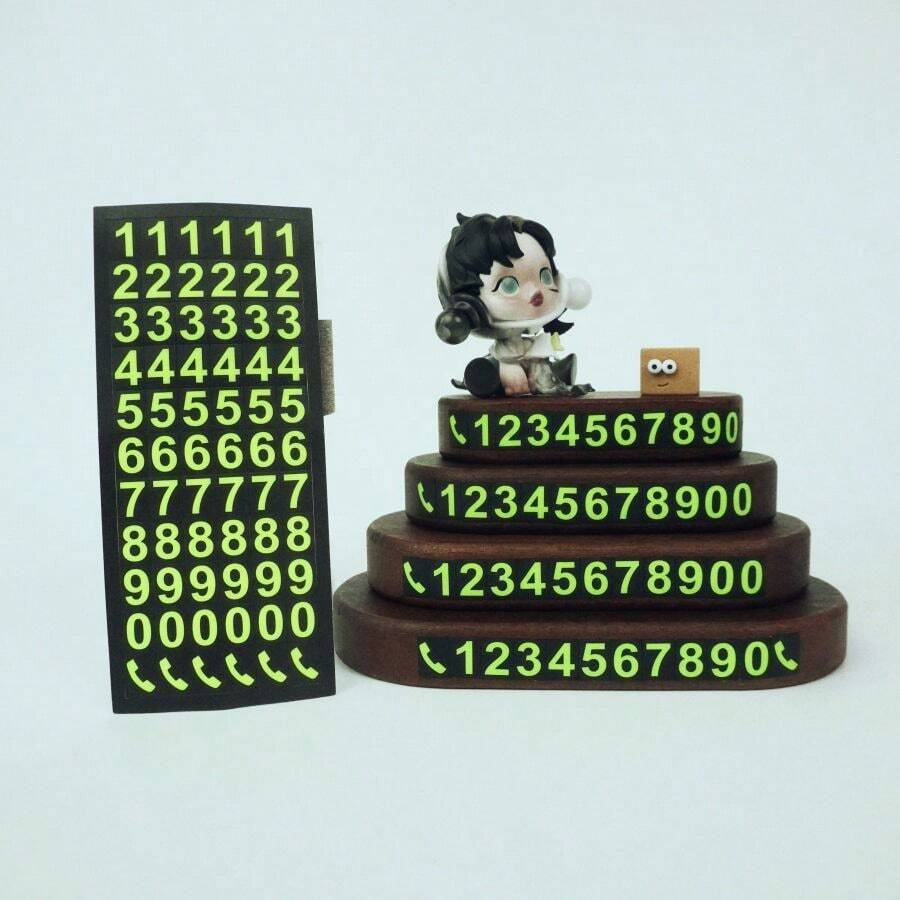 DIY Luminous Number Stickers, Phone Number Stickers, DIY Car Plate
