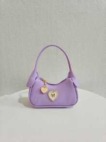 Kids Heart-Shaped Girls Mini Handbag, Holiday Gift For Little Girls, Fashionable & Elegant Princess Style Coin Purse, Mini Bag - one-size - View 7