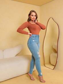 Women Jeans - Azul - Ver 3