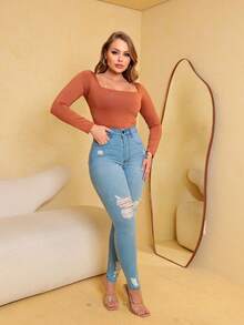 Women Jeans - Azul - Ver 4