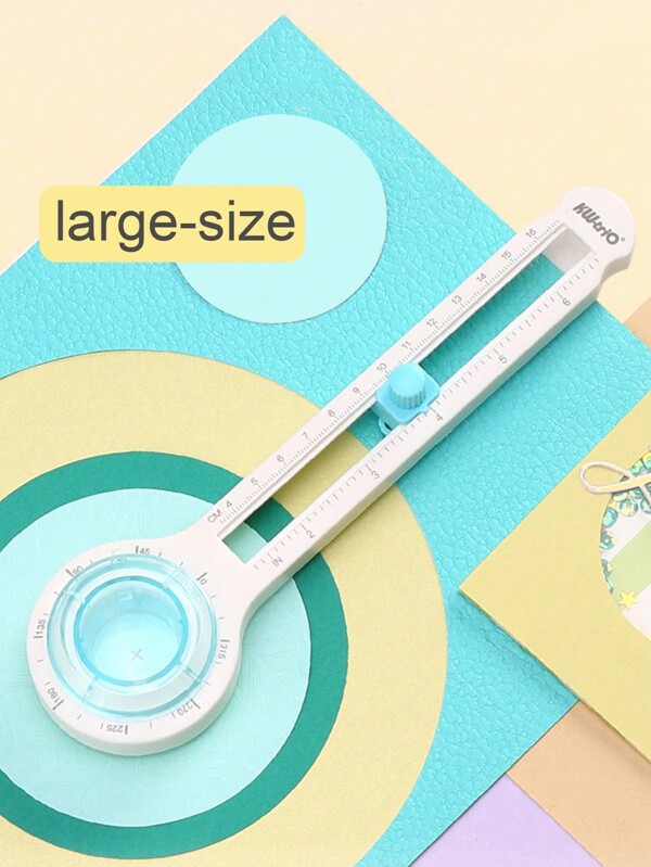 Taglierina circolare a 360 gradi, coltello compassato rotante manuale creativo fai da te, piccolo strumento di taglio per cerchi