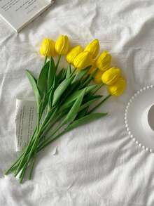 3 件人造郁金香花适用于厨房、客厅、卧室、浴室、派对、餐厅装饰 - 彩色 - 查看 11