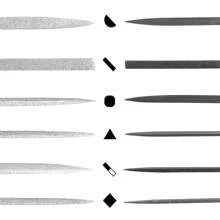 13 piezas Juego de limas de metal, juego de limas de aguja, limas manuales para metal, adecuado para metal y madera, incluye un juego de limas de madera y un juego de limas de metal para un trabajo preciso, perfecto para lijar y bricolaje - Negro - Ver 6