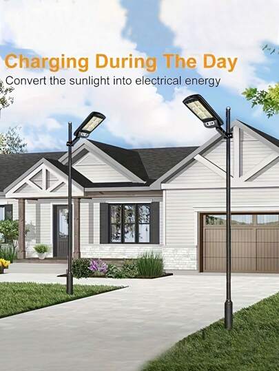 2 piezas/1 pieza Luz solar LED para exteriores, lámpara solar inalámbrica con sensor de movimiento para  de 120 LED con control remoto, adecuada para decoración del hogar, jardín, calle, terraza, valla, porche, acceso y reflector con 3 modos