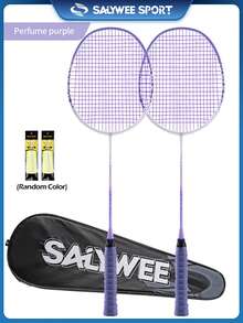 SALYWEE Blossom Rain Series 2pcs Carbon Fiber Badminton Rackets With Free Bag 5U 22-26Lbs Resilient Perfect For Beginners To Pros - Multicolor - View 14