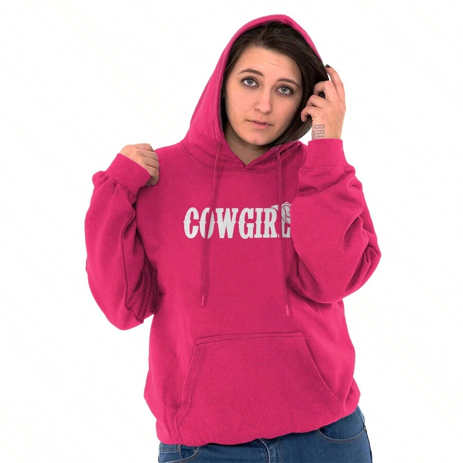 Country Cutie Southern Cowgirl Hoodie Sweatshirt Women - Heliconia - View 1