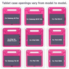 军工防摔防震 EVA 保护壳，内置屏幕保护膜，防震手柄支架，兼容 iPad 2nd/3rd/4th/5th/6th/Air 2[9.7"]7th/8th/9th[10.2"]10th/Air 4[10.9"]Mini 6th[8.3"] Gen 2023 2022 2020 和三星 Galaxy Tab A7 LITE/A9 8.7"/A9+ 11"2023/Tab A8 2022 X200/X205 和 Onn 10.4 Pro 2023/11" Pro 2023/7.0" 2022 - 綠色 - 查看 3