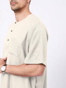 AL HARAMAIN Muslim  Prayer Robe For Men - Apricot - View 5