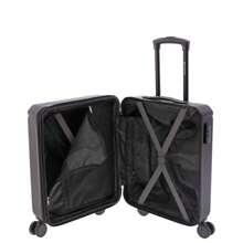 Gladiator Tropical Cabin Suitcase (Delivery In 48 Hours) – Black – 55x40x20 Cm, Shock-Resistant ABS Material, 4 Double Swivel Wheels, Combination Lock, Lightweight And Durable, Ideal For Short Trips And As Hand Luggage – Cabin Suitcase, Travel Suitcase, Hand Luggage, Heavy Duty Suitcase, Suitcase With Wheels - 黑色 - 查看 4