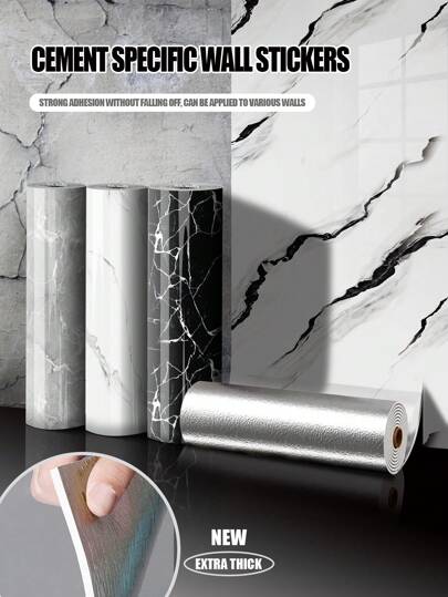 1 Roll/1.2 Sq.M Marble Pattern Peel And Stick Wallpaper, Suitable For Bedroom TV Wall, Living Room Decor, Self-Adhesive Waterproof Foam Wall Paper For Indoor Wall Decoration, Bathroom Shower, Size: 15.8" X 118.1". Removable Wallpaper, Decorative Sticker, Spring Decor To Renew Your Home. Rama Decorative Sticker, Birthday Graduation Gift.