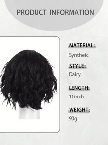 Man Wig ,Fashionable And Breathable Manga Short Hair, Cosplay Wigs For Both Boys And Girls Fireworks Hot Curly Hair Synthetic Fiber - Multicolor - View 5