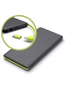 Power Bank Portable Charger 5,000 Mah + Cable - 黑色 - 查看 6