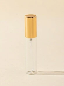 1 pieza/4/7/10 piezas Botellas rellenables de perfume de 5/10/15ml con atomizador de cristal, mini atomizador, dispensador portátil para viajes y al aire libre (tapa de color dorado), decoración para sala de estar, dormitorio, baño, casa, artículos de viaje, bodas, fiestas, cumpleaños, regalos para hombres, mamá, papá, amigos, Año Nuevo, accesorios, regalo divertido - Multicolor - Ver 15