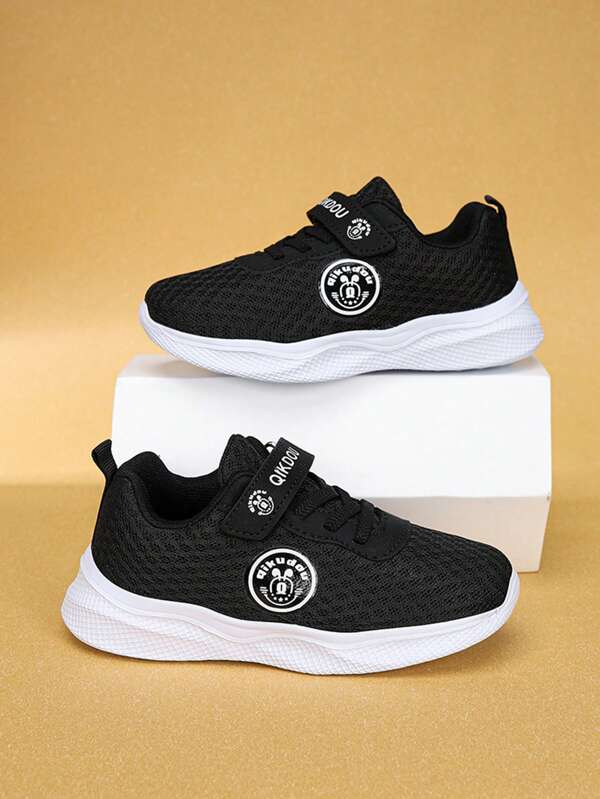 Zapatos deportivos para niños, de moda, informales, antideslizantes, resistentes al desgaste, livianos, de malla transpirable con hebilla mágica