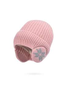 女士针织帽围巾套装（2件套），保暖内衬针织帽，户外骑行护耳头巾，冬季 - A - 查看 19