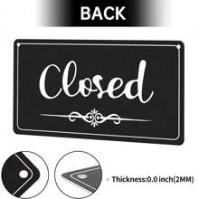 1PC Open Signs Double Sided Open Closed Sign Business Hours Sign ...