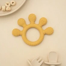 1pc Silicone Teethers Ring For Babies Toddler, Soft Infants Chew Teething Toys Pain Relief