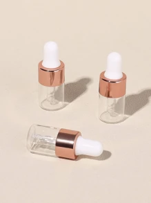 10pcs/Set 2ml Mini Rose Gold Cap Glass Dropper Bottle Set For Essential Oils, Etc., Living Room Home Bedroom Bathroom House Decor, Travel Stuff, Wedding, Party, Birthday, Gifts For Men Mom Dad Friends, New Years, Accessories, Funny Gift, Portable Accessories Storage - Rose Gold - View 1