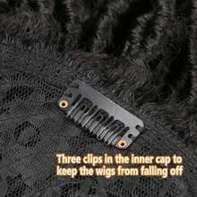 Belle Show 6Inch Dreadlock Hair Topper Wig With Clip In Braided Half Wigs 110g Synthetic Topper Dread Locks Black Soft Short Wig - Multicolor - View 5