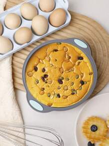 1个/3个/1套 小型圆形和方形硅胶蛋糕模具，不粘DIY烘焙模具，适用于圣诞节、万圣节面包、吐司等，厨房配件 - 彩色 - 查看 17