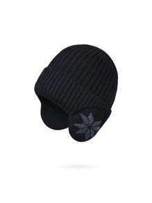 女士针织帽围巾套装（2件套），保暖内衬针织帽，户外骑行护耳头巾，冬季 - A - 查看 15