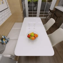 1 Roll Of Glossy Pattern Wallpaper Is Peeled Off And Pasted With Waterproof And Oil-Proof Wall Stickers, Suitable For Kitchen Cabinets, Furniture, Home Decoration 15.7 Inches X 196.85 Inch Imitation Marble Wall Stickers - White - View 4