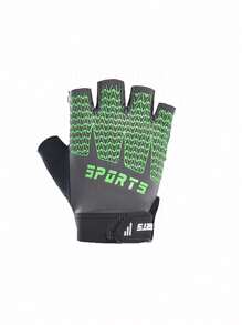 1 paio di guanti sportivi per bambini, guanti mezze dita per bambini, guanti da ciclismo per bambini maschi e femmine, guanti da pesca per bambini, adatti per ciclismo, campeggio, pesca e sport all'aperto - Multicolore - Visualizzare 10