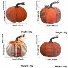 1 pièce de nouvelle décoration de citrouille en tissu pour la fête des récoltes, citrouille orange surdimensionnée avec poignée, décoration de fête de Thanksgiving, convient pour la décoration de la maison, la décoration de scène, la décoration de fête, la décoration de style fermier, la décoration de restaurant, Noël