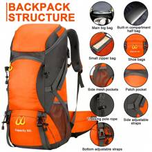 Outdoor Hiking Bag - Orange - View 6