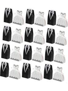 44 Cái Hộp Hộp Kẹo Hộp Điều Trị Lãng Mạn Hộp Cưới Hộp Đóng Gói Kẹo Hộp Ủng Hộ Cho Đám Cưới Hộp Lưu Trữ Kẹo Hộp Ủng Hộ Đám Cưới Hộp Đựng Quà Cưới - Nhiều màu - Xem 14