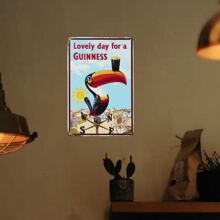 1pc Vintage Metal Sign, 12in X 8in/30cm X 20cm, Retro Wall Art, Hanging Decor, Bar Decor, Restaurant Decor, Cafe Decor, Home Decor, Durable Metal Material - Multicolor - View 8