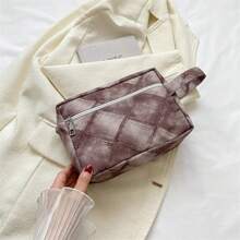 Un sac de maquillage portable haute gamme de grande capacité, sac de rangement imperméable pour cosmétiques