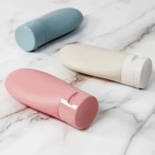 3Pcs Refillable 60ml Soft Plastic Travel Bottles Set - Leak Proof And Squeezable For Shampoo, Lotion, And Toiletries - Perfect For Carry On And On-The-Go Use - Multicolor - View 5