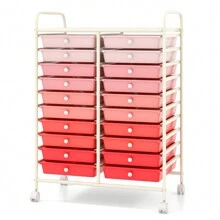 SlickBlue 20 Drawers Storage Rolling Cart Studio Organizer