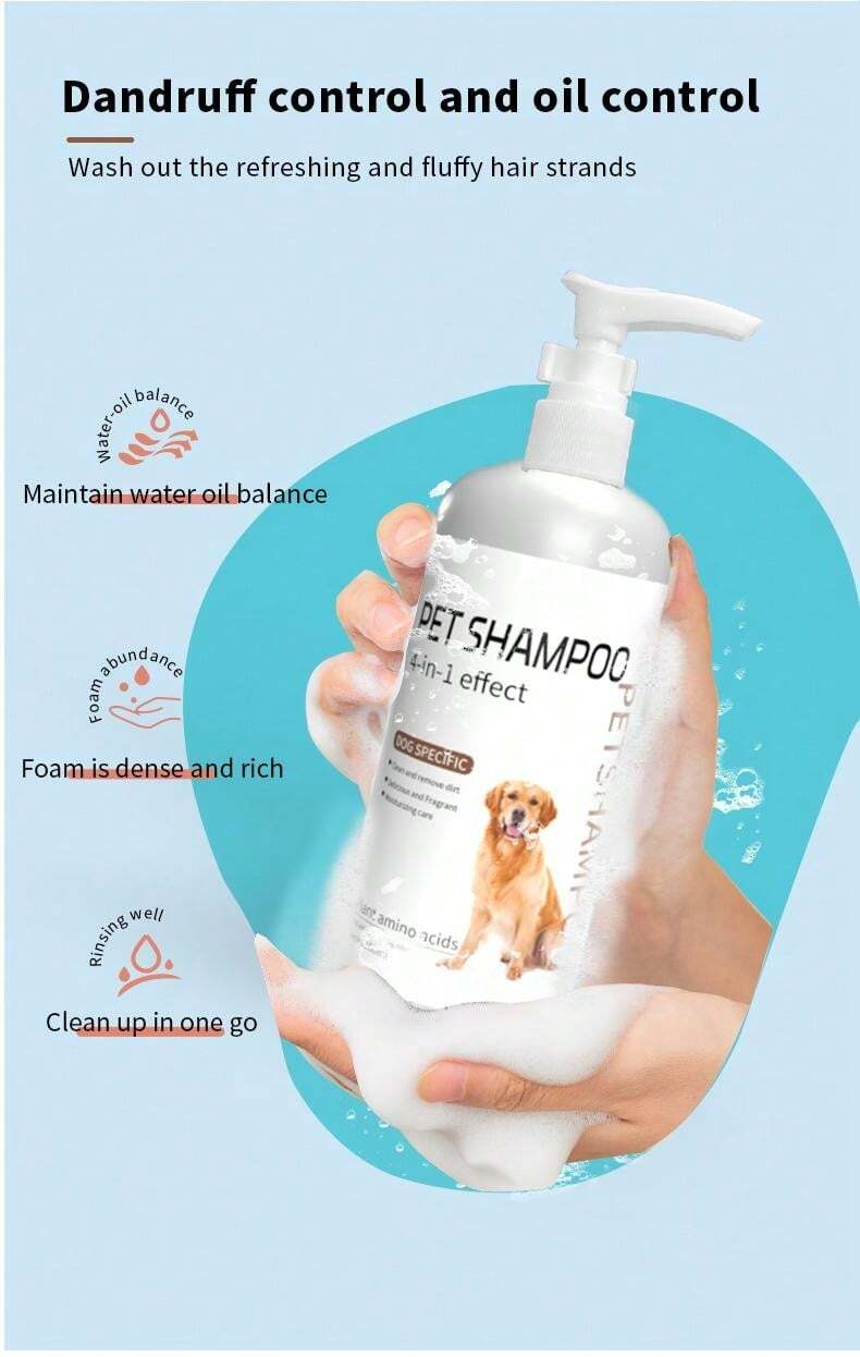 Dog Shampoo And Conditioner For Pets Suitable For Poodle, Samoyed
