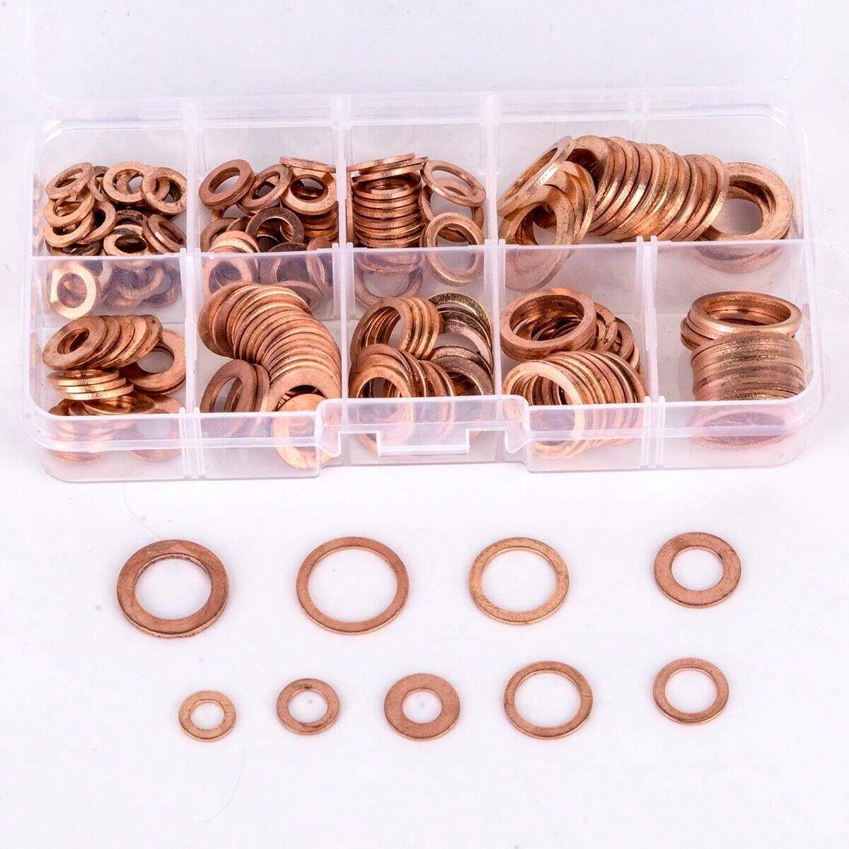 20 Rondelles D'étanchéité Pour Bouchon De Vidange D'huile | 14mm Intérieur, 22mm Extérieur | Universelle Voiture | Joint Métal Durable | Étanchéité Parfaite Moteur