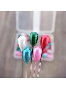 TRIXY 50Pcs/Box Long Hijab Pins, Assorted Colors For Headscarf Fixing Head Scarf Pins Scarf Buckle Women Brooch